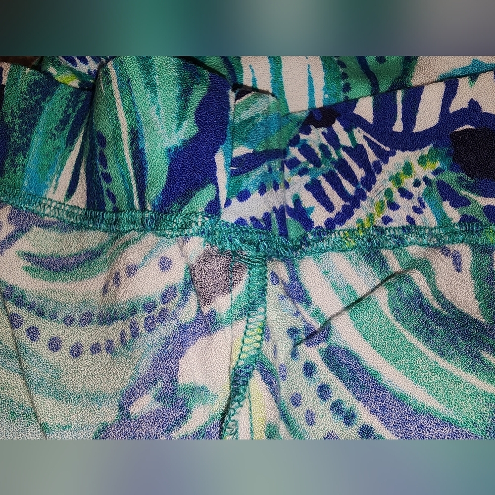 Lilly Pulitzer's Islamorada Beach Palazzo Pants size‎ small, blue, green & white - Picture 10 of 12